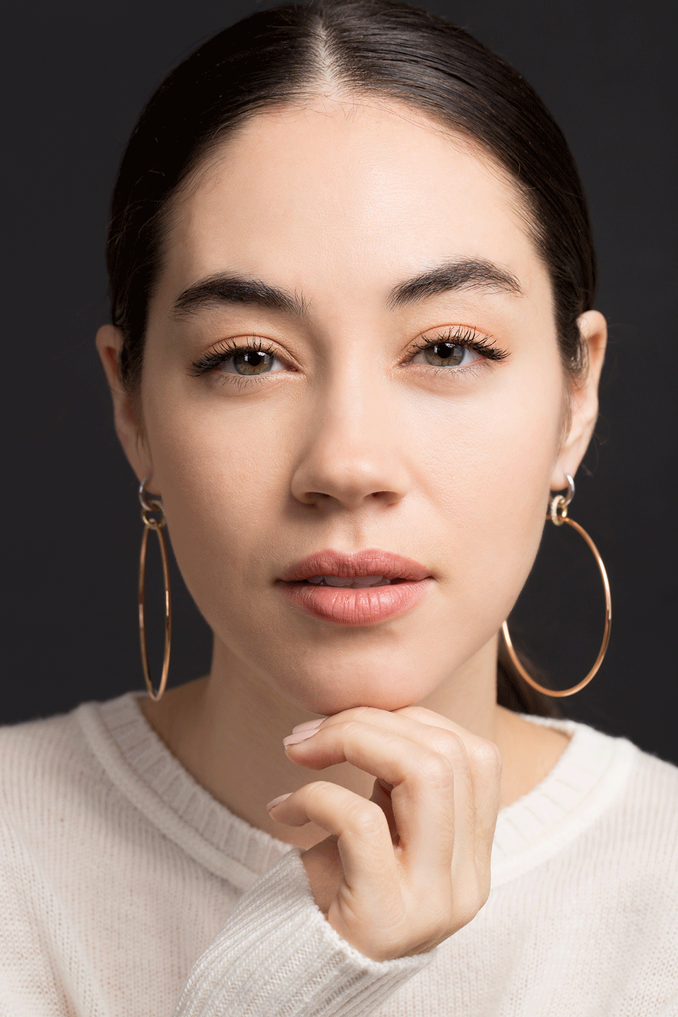 SPINELLI KILCOLLIN-Altaire 3 Drop Hoop Earrings-ROSE GOLD