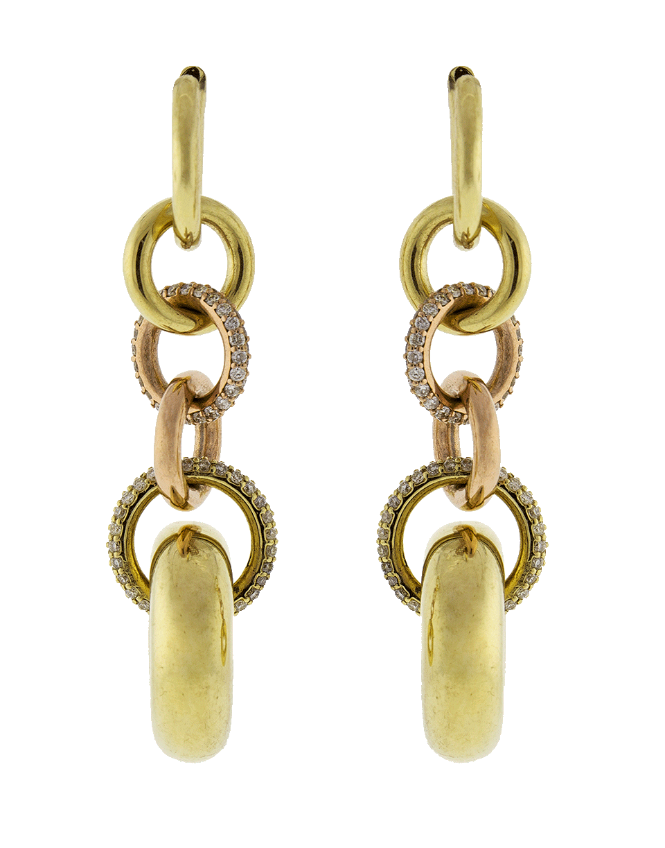 SPINELLI KILCOLLIN-Alexa 6 Linked Hoop Earrings-YELLOW GOLD