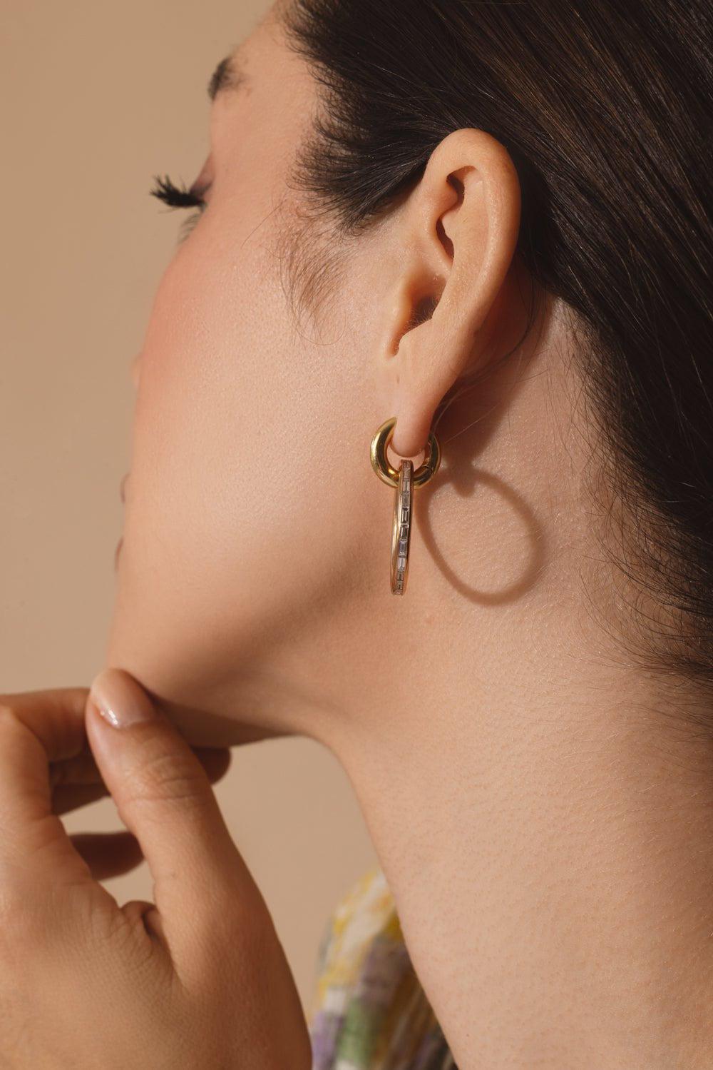 SPINELLI KILCOLLIN-Macro Hoop Earring-YELLOW GOLD