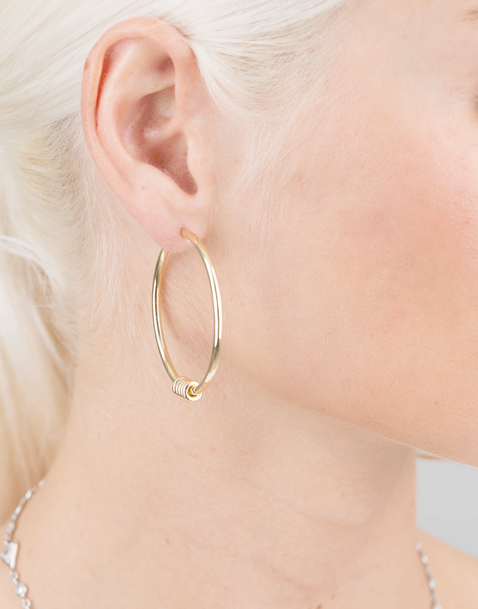 SPINELLI KILCOLLIN-Pegaus Hoop Earrings-YELLOW GOLD