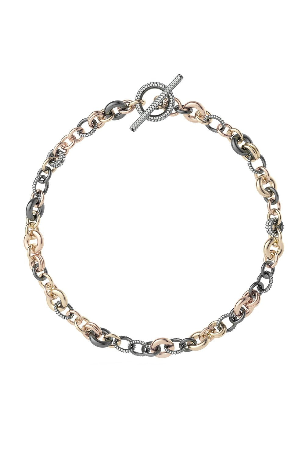 SPINELLI KILCOLLIN-Atlantis MX Pavé Necklace-YELLOW GOLD