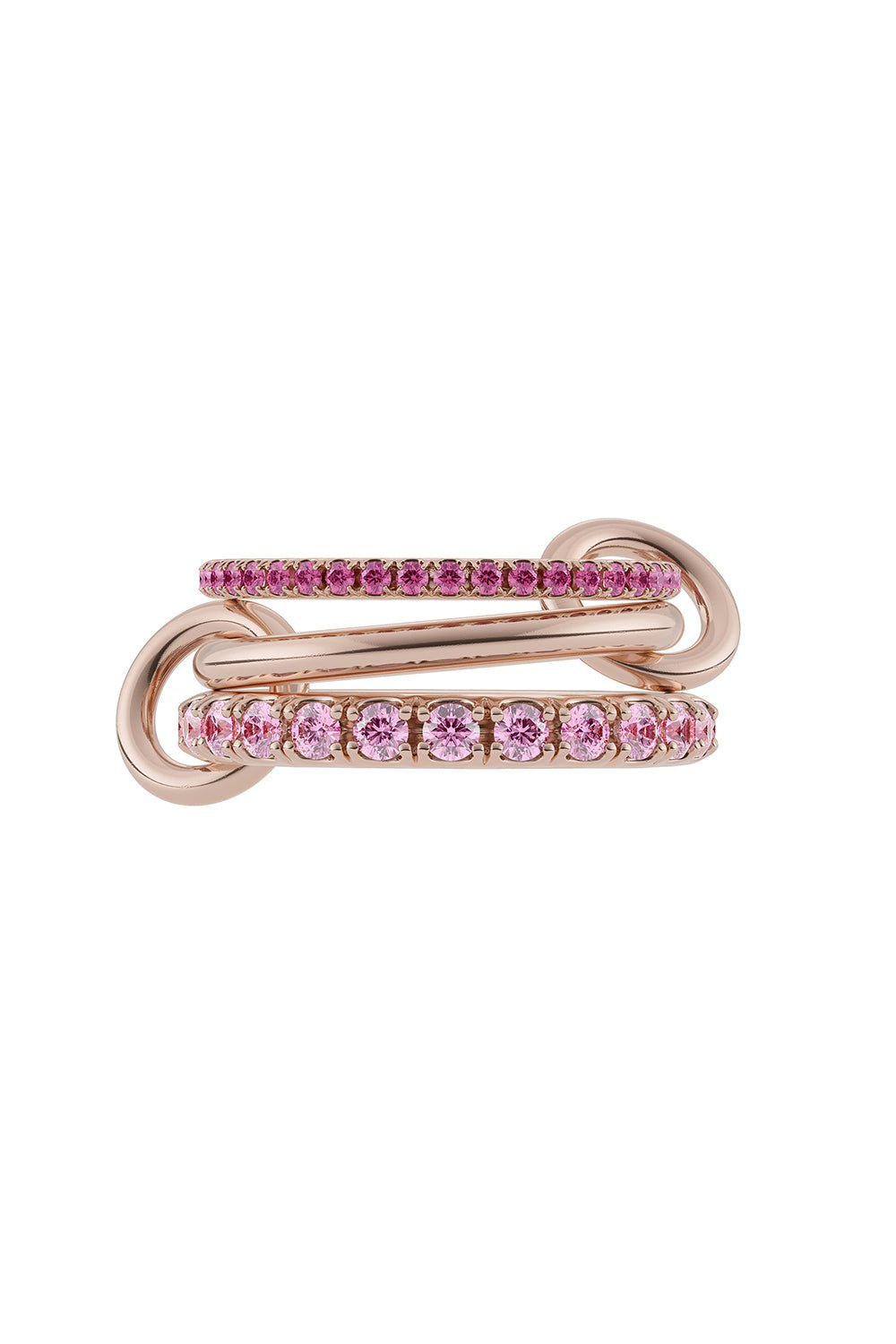 SPINELLI KILCOLLIN-Norah Three Link Ring - Rose Gold-