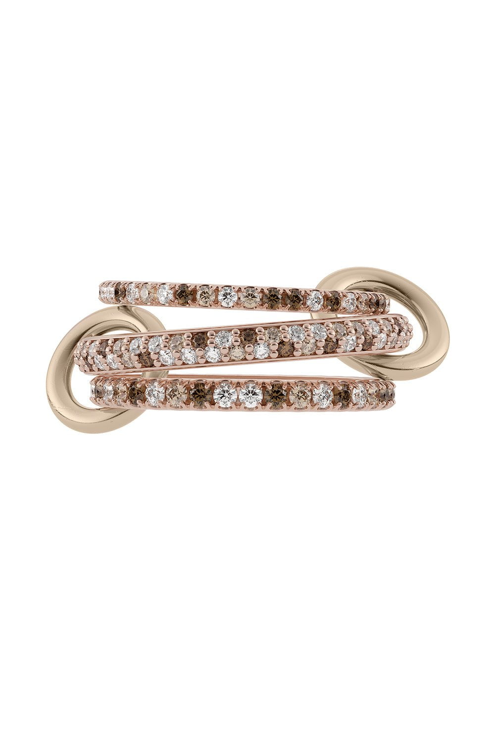 SPINELLI KILCOLLIN-Nova RG CCW Petite Three Link Ring-ROSE GOLD