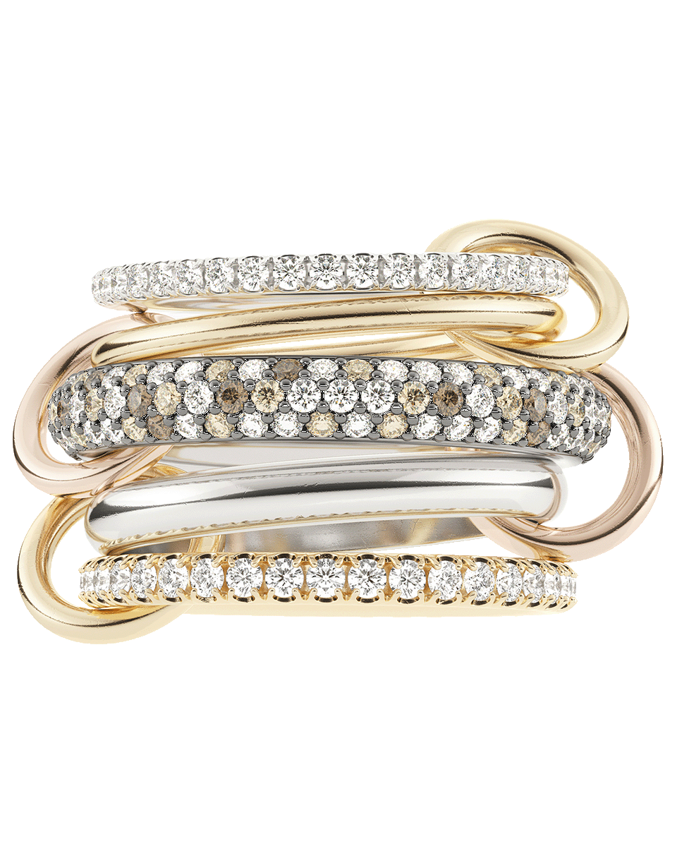SPINELLI KILCOLLIN-Five Linked Leo Rings-ROSE GOLD