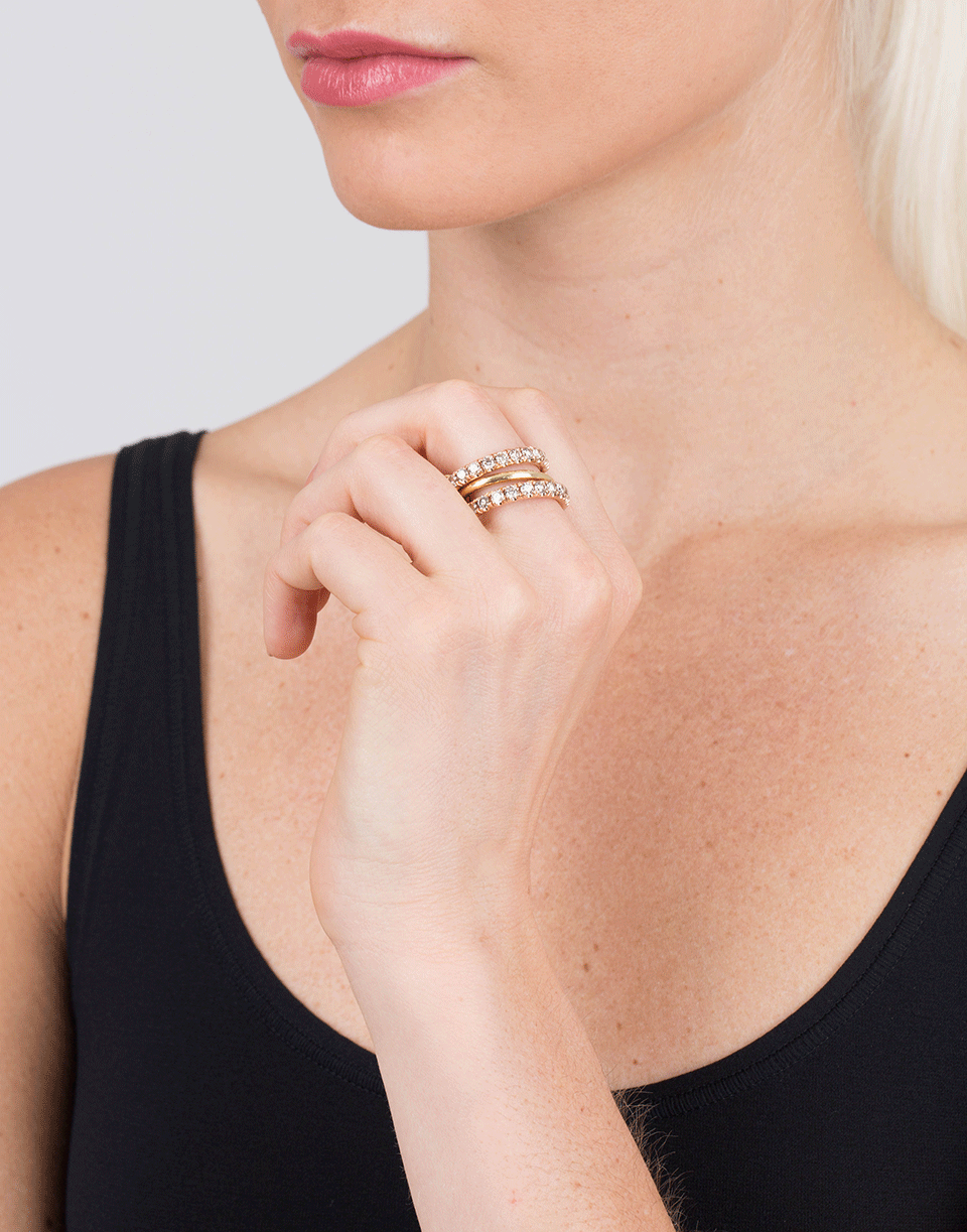SPINELLI KILCOLLIN-Juno Champ Three Linked Rings-ROSE GOLD