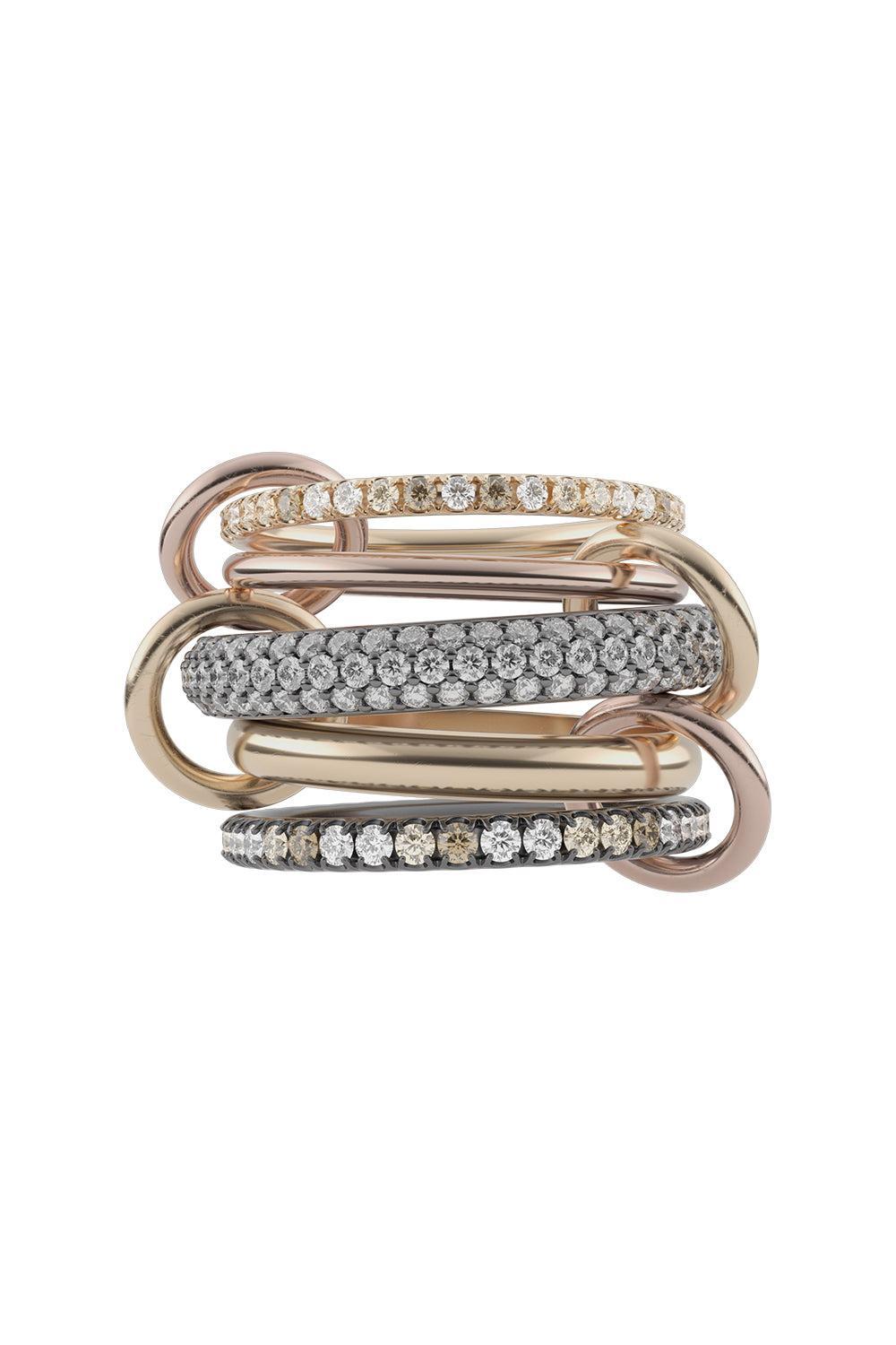 Leo MX Five Link Ring-ROSE GOLD-7.5-JEWELRYFINE JEWELRING-SPINELLI KILCOLLIN