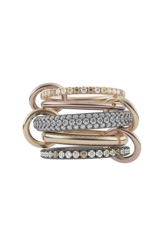 Leo MX Five Link Ring-ROSE GOLD-7.5-JEWELRYFINE JEWELRING-SPINELLI KILCOLLIN