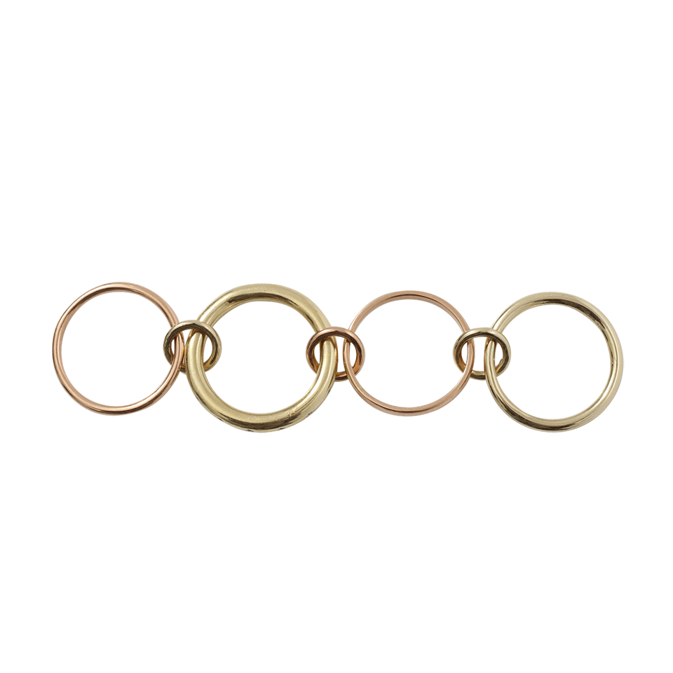 SPINELLI KILCOLLIN-Lyra Four Link Diamond Rings-ROSE GOLD