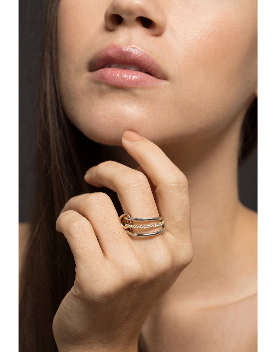 SPINELLI KILCOLLIN-Three Linked Sonny Rings-ROSE GOLD