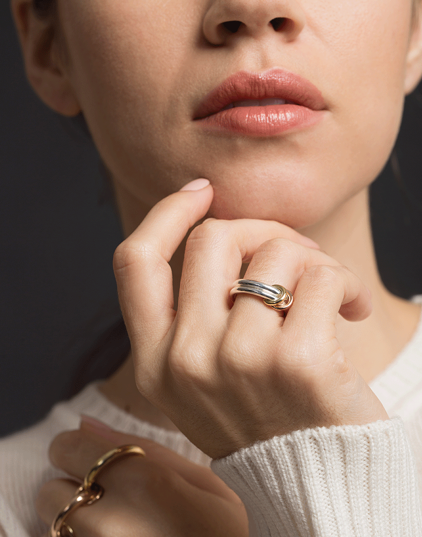 SPINELLI KILCOLLIN-Calliope MX 2 Link Rings-SILVER