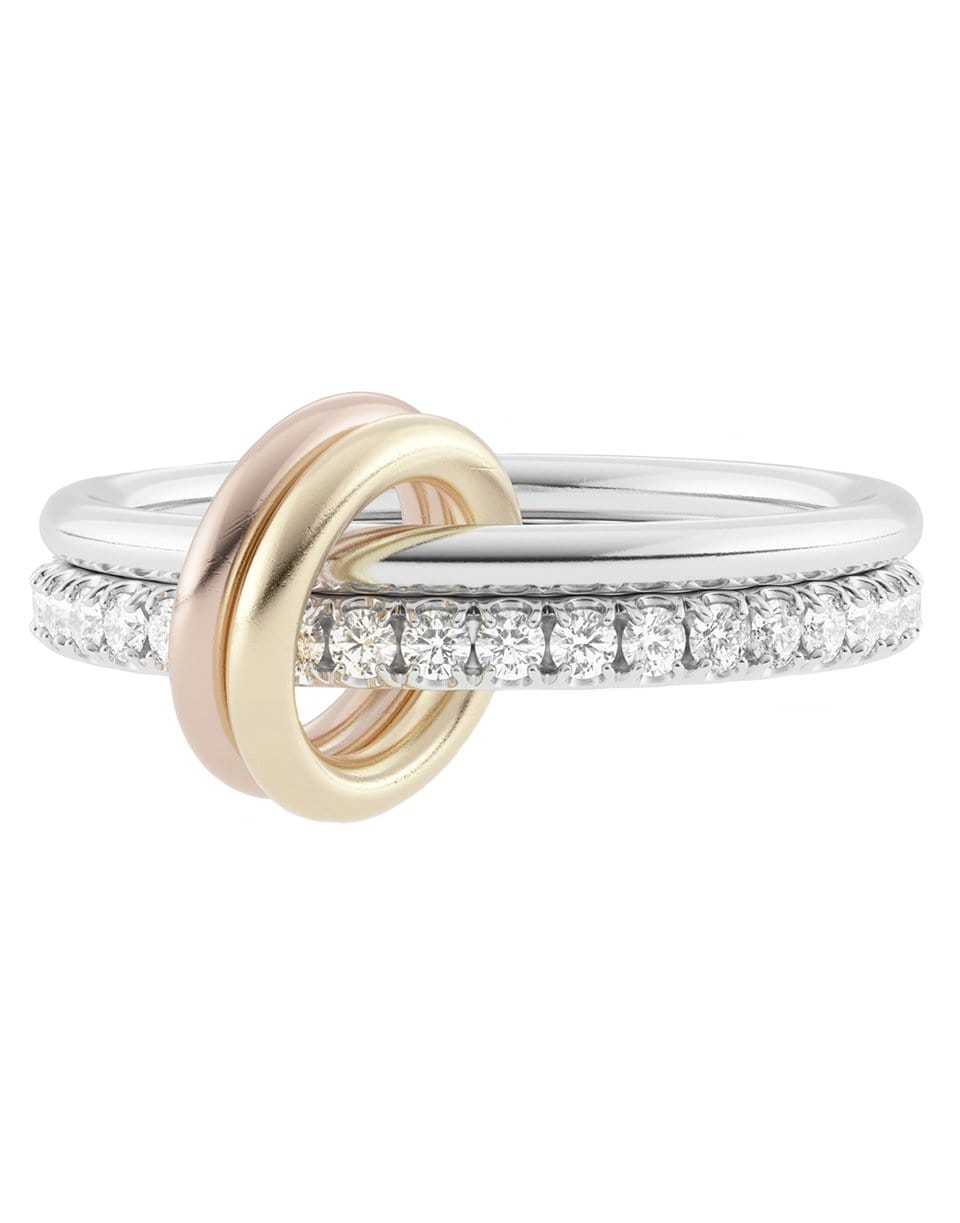 SPINELLI KILCOLLIN-Marigold Grey Diamond 2 Link Ring-SILVER