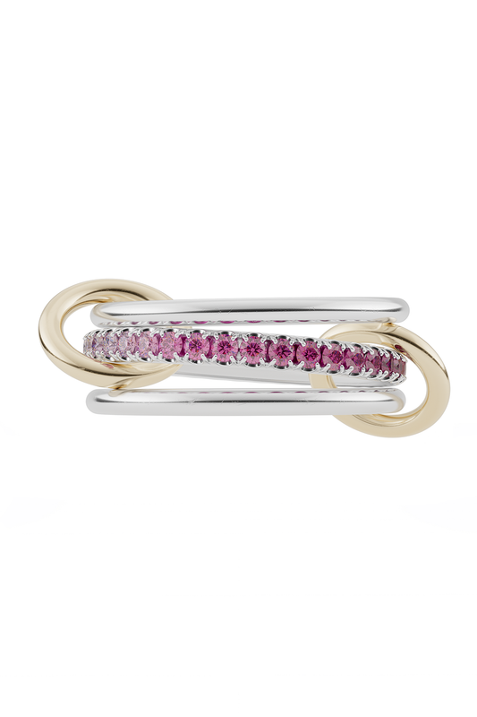 Pink Sapphire Ombre Tigris SG Ring-SILVER-6.5-JEWELRYFINE JEWELRING-SPINELLI KILCOLLIN