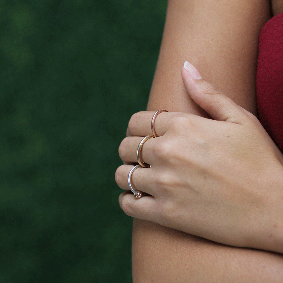 SPINELLI KILCOLLIN-Raneth Three Link Ring-SILVER