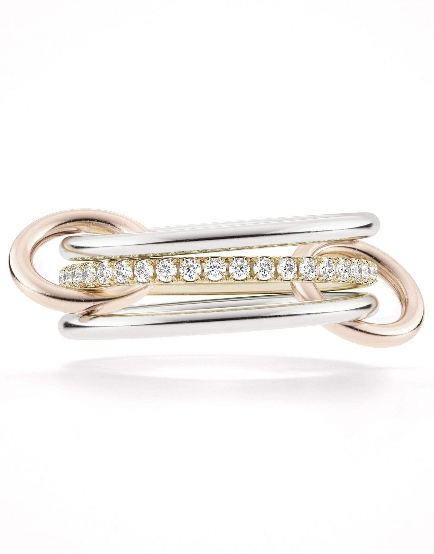 SPINELLI KILCOLLIN-Sonny MX 3 Link Rings-YELLOW GOLD
