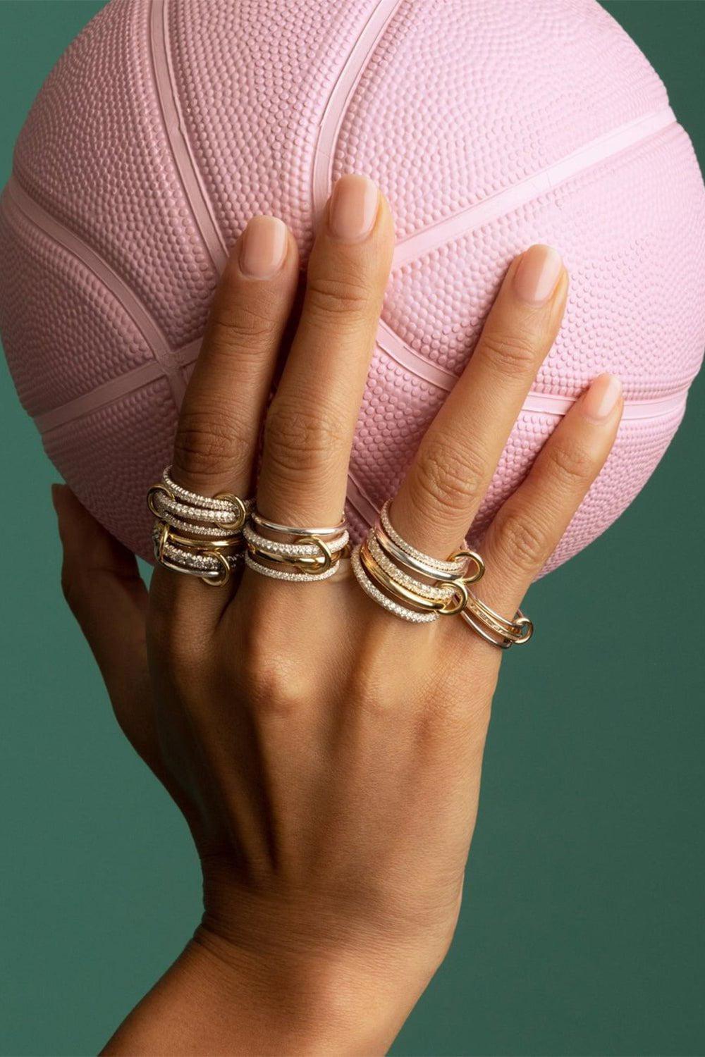 SPINELLI KILCOLLIN-Leyla SG 5 Link Ring-YELLOW GOLD