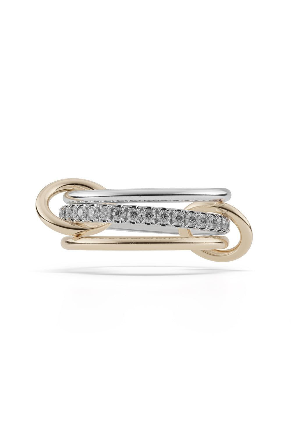 Tigris SG Gris Three Link Ring-YELLOW GOLD-6.5-JEWELRYFINE JEWELRING-SPINELLI KILCOLLIN