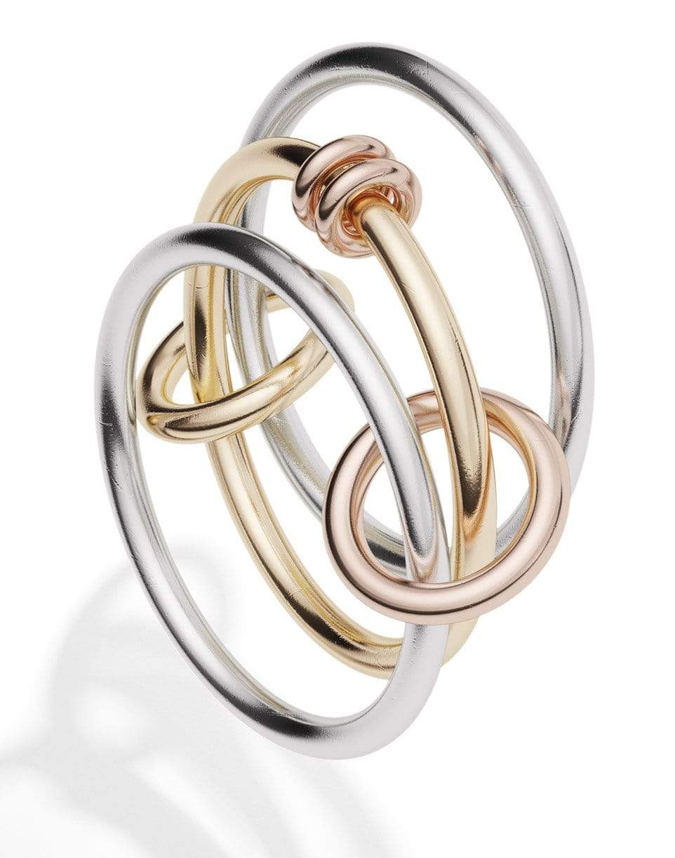 SPINELLI KILCOLLIN-Acacia Mixed 3 Link Rings-YELLOW GOLD