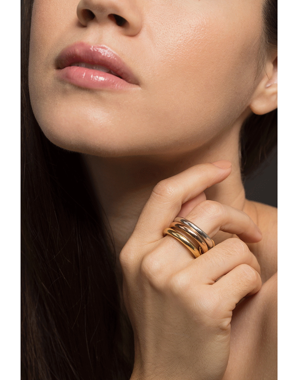 SPINELLI KILCOLLIN-Mercury Three Linked Rings-YELLOW GOLD