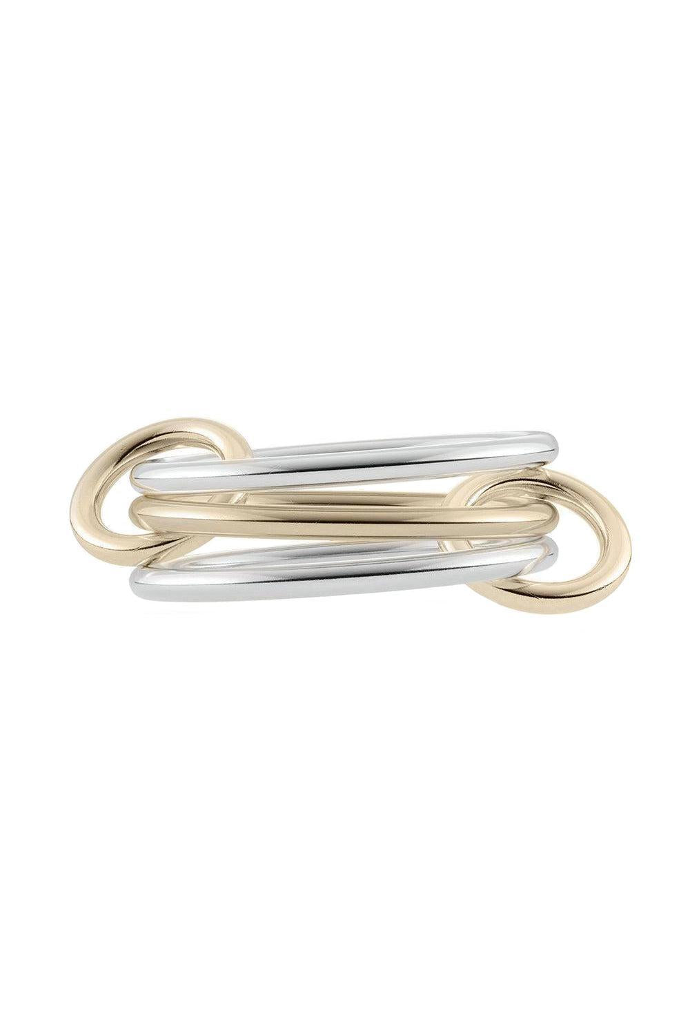  Solarium SY Three Link Ring-YELLOW GOLD-6-JEWELRYFINE JEWELRING-SPINELLI KILCOLLIN 