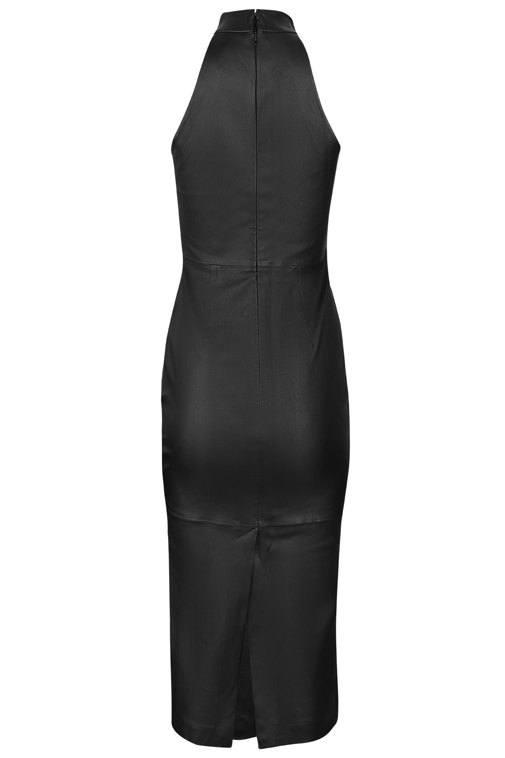 Pamela Leather Midi Dress-BLACK-XS-CLOTHINGDRESSCASUAL-SPRWMN