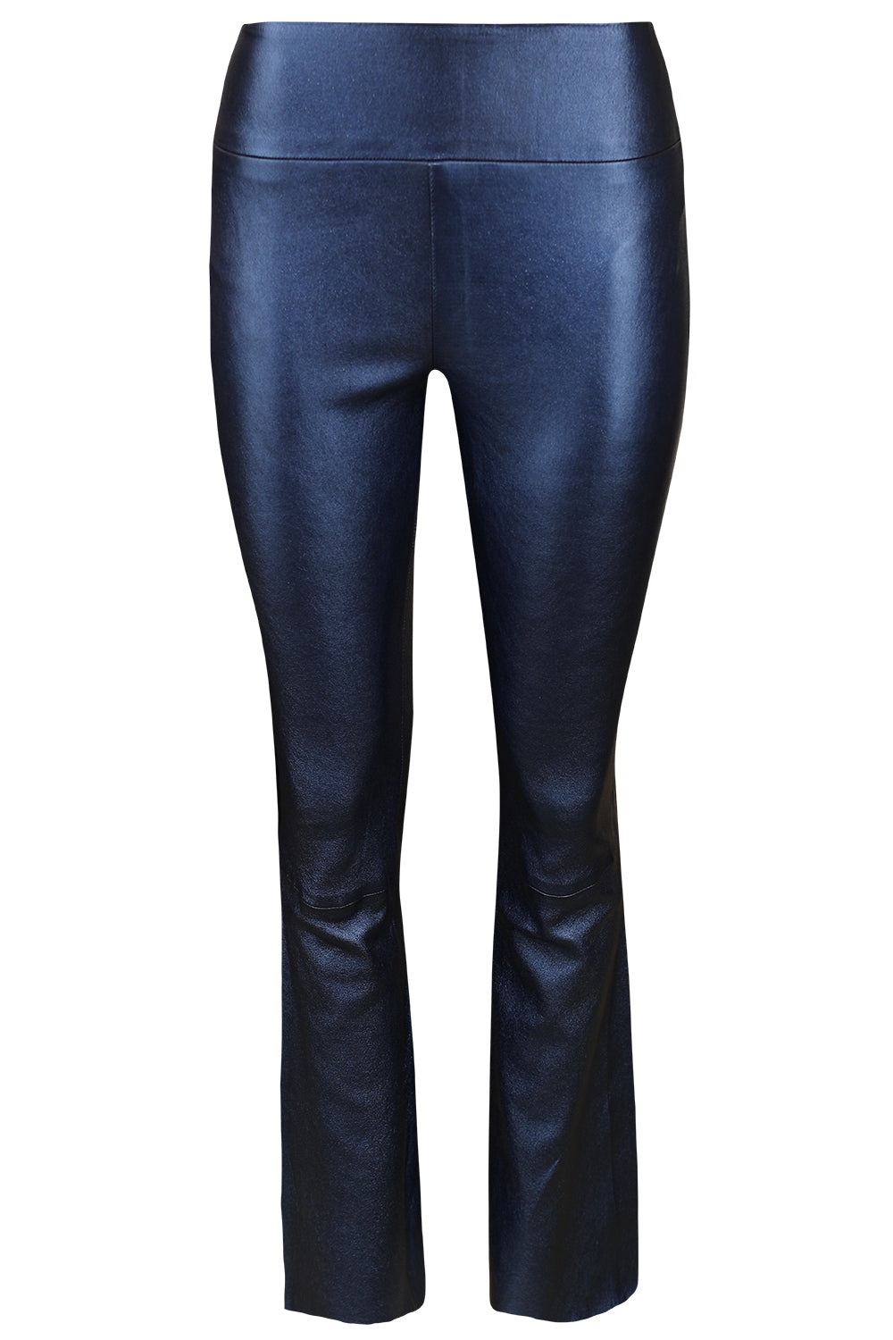  Ankle Flare Legging - Metallic Navy-BLUE-S-CLOTHINGPANTSLIM FIT-SPRWMN 
