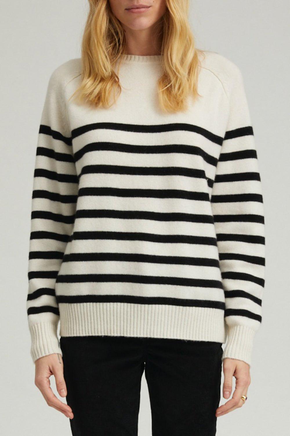 SPRWMN-Classic Stripe Crewneck-