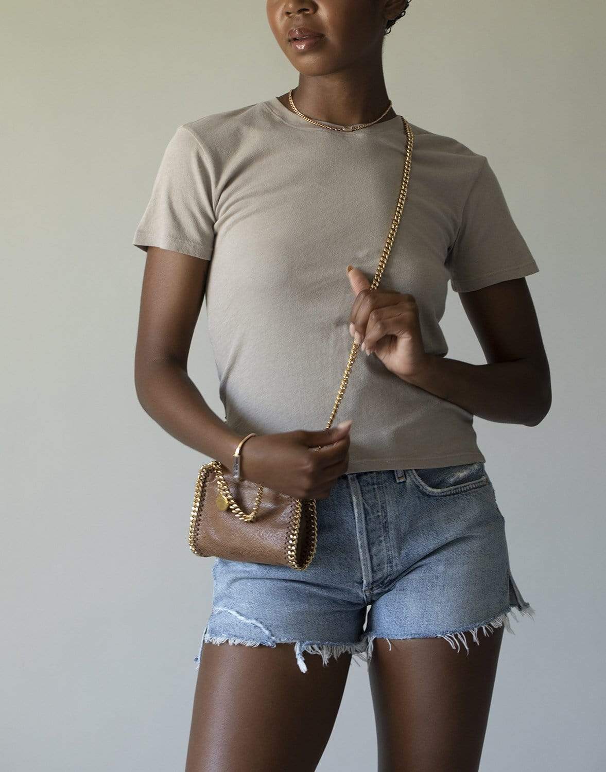 SPRWMN-Baby Tee - Khaki-