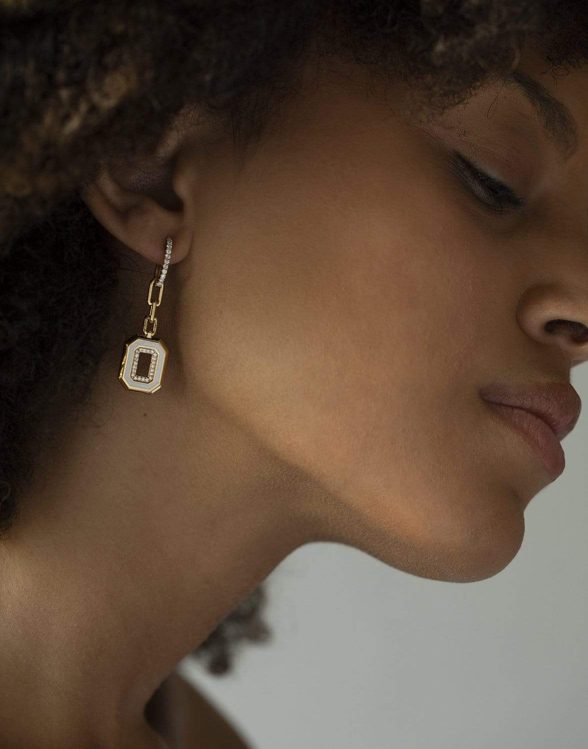 STATE PROPERTY-Azar Pendant Drop Earrings-YELLOW GOLD
