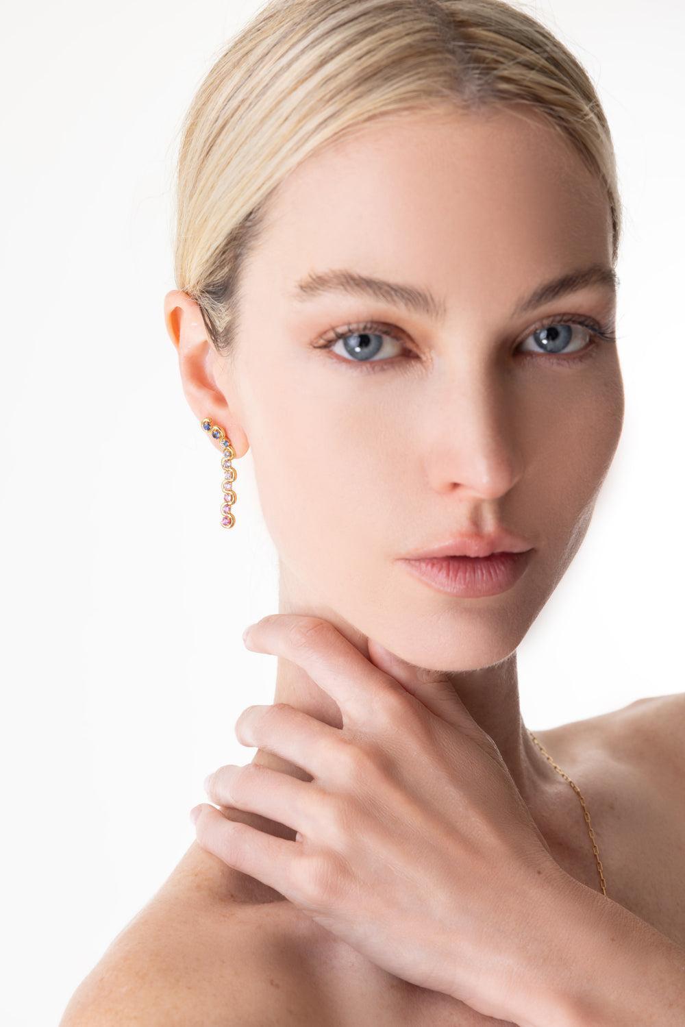 Edessa Mist Minor Drop Earring-YELLOW GOLD-JEWELRYFINE JEWELEARRING-STATE PROPERTY
