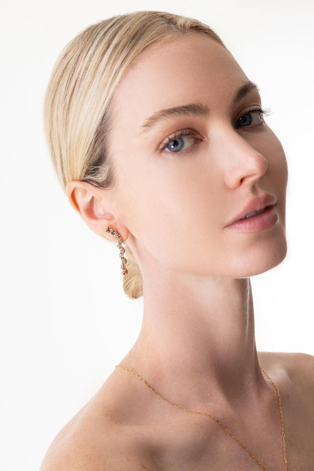 Edessa Mist Minor Drop Earring-YELLOW GOLD-JEWELRYFINE JEWELEARRING-STATE PROPERTY