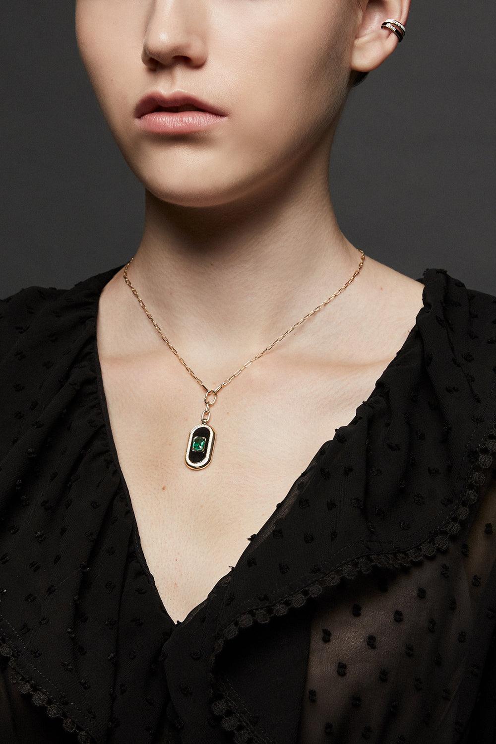 Battuta Snowdrop Necklace-YELLOW GOLD-18-JEWELRYFINE JEWELNECKLACE O-STATE PROPERTY