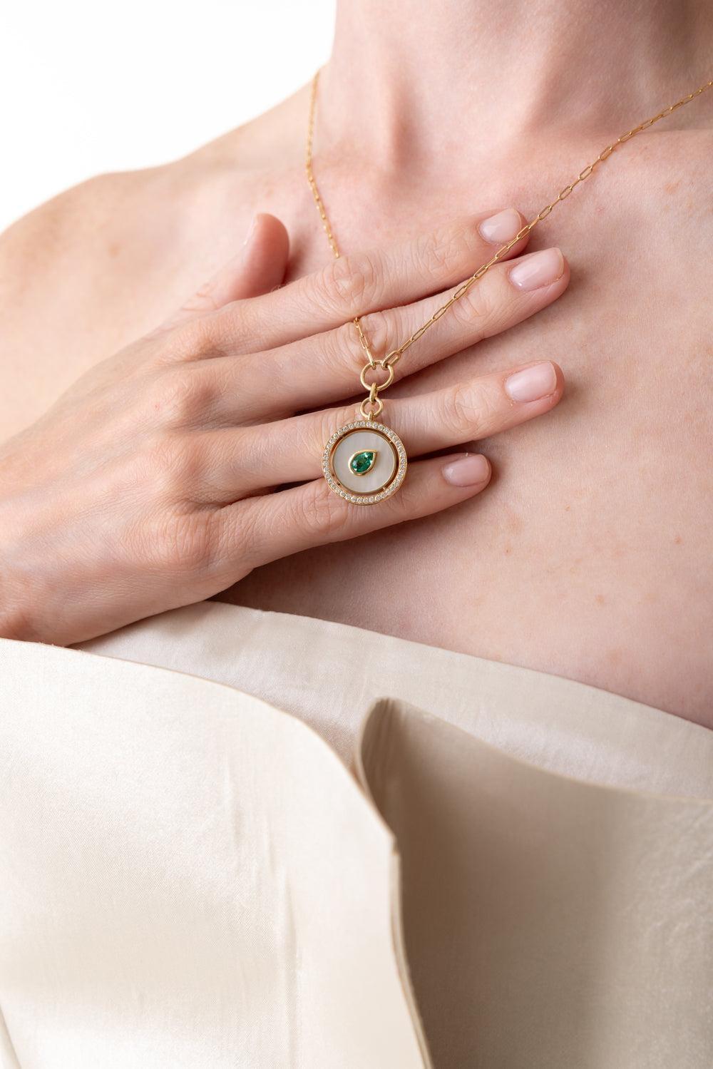 Aebi Snowdrop Necklace-YELLOW GOLD-20-JEWELRYFINE JEWELNECKLACE O-STATE PROPERTY