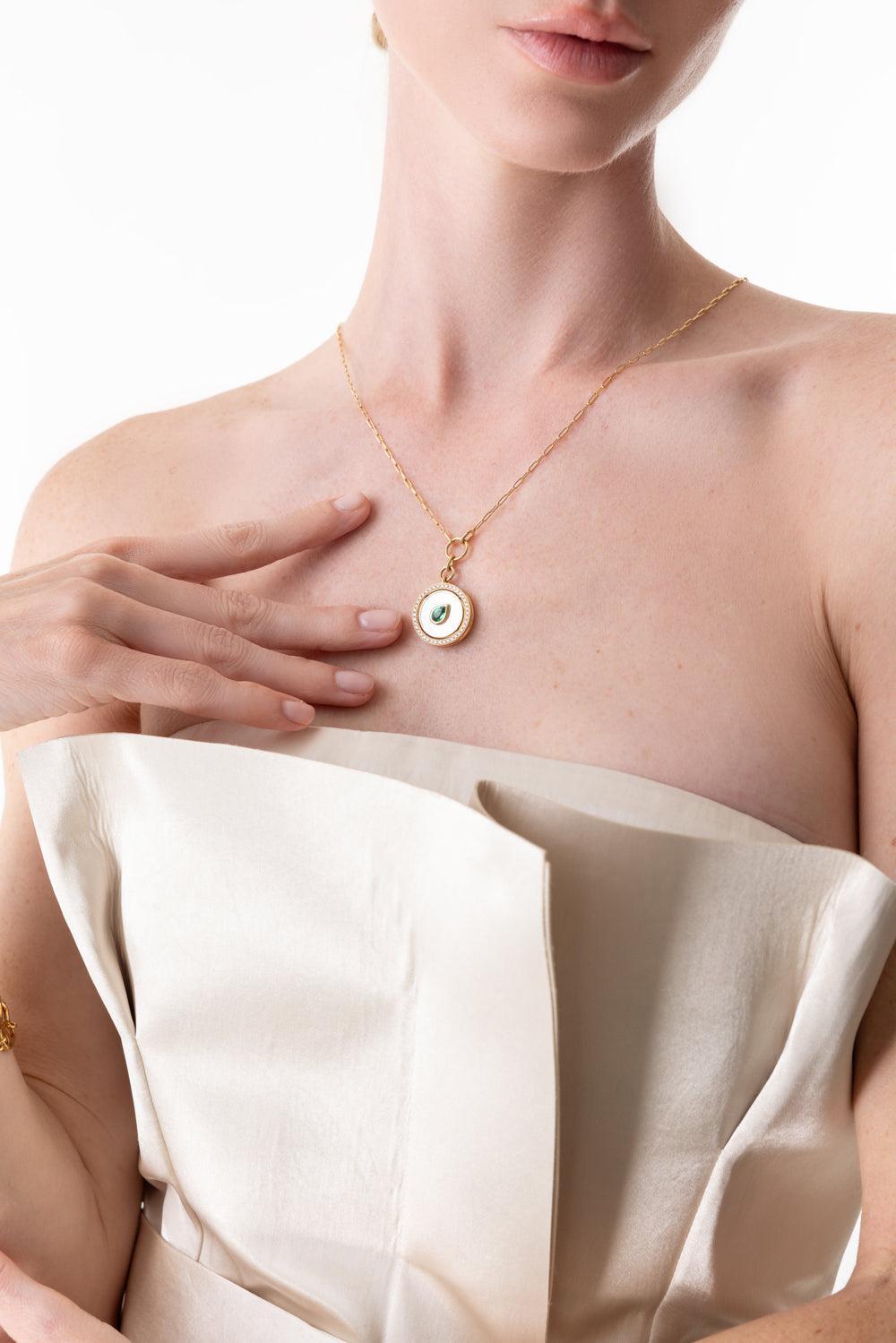 Aebi Snowdrop Necklace-YELLOW GOLD-20-JEWELRYFINE JEWELNECKLACE O-STATE PROPERTY