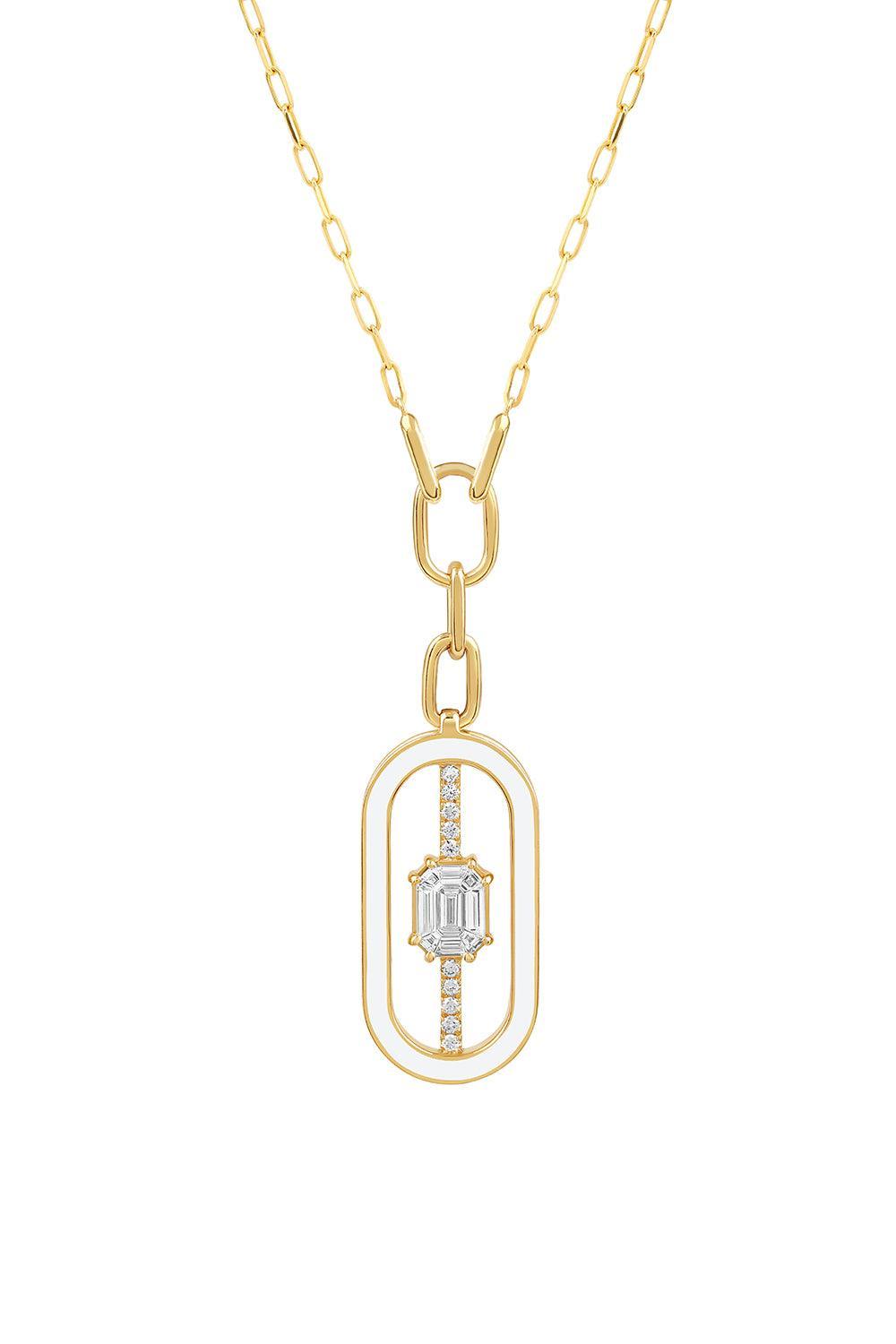 White Bering Bone Necklace-YELLOW GOLD-20-JEWELRYFINE JEWELNECKLACE O-STATE PROPERTY