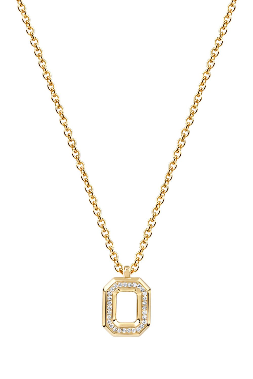 STATE PROPERTY-Diamond Spade Pendant Necklace-YELLOW GOLD