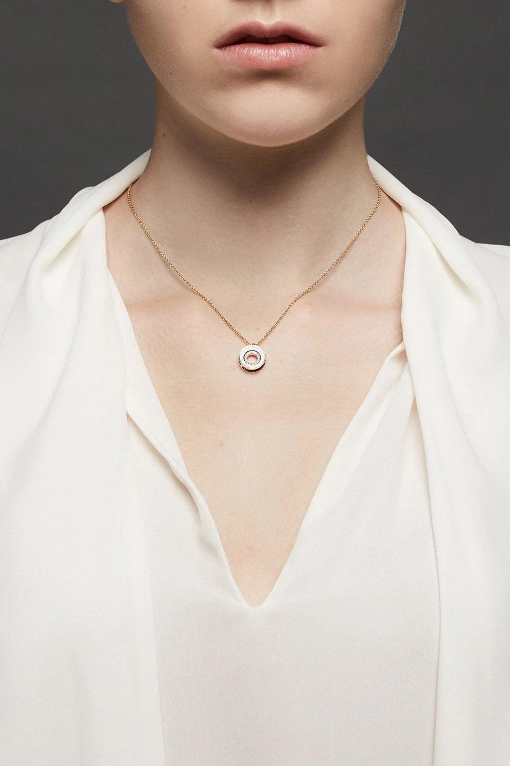 STATE PROPERTY-Rinzo Bone White Pendant-YELLOW GOLD