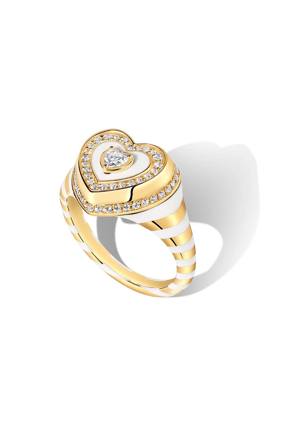 STATE PROPERTY-Utama Bone White Ring - Yellow Gold-YELLOW GOLD