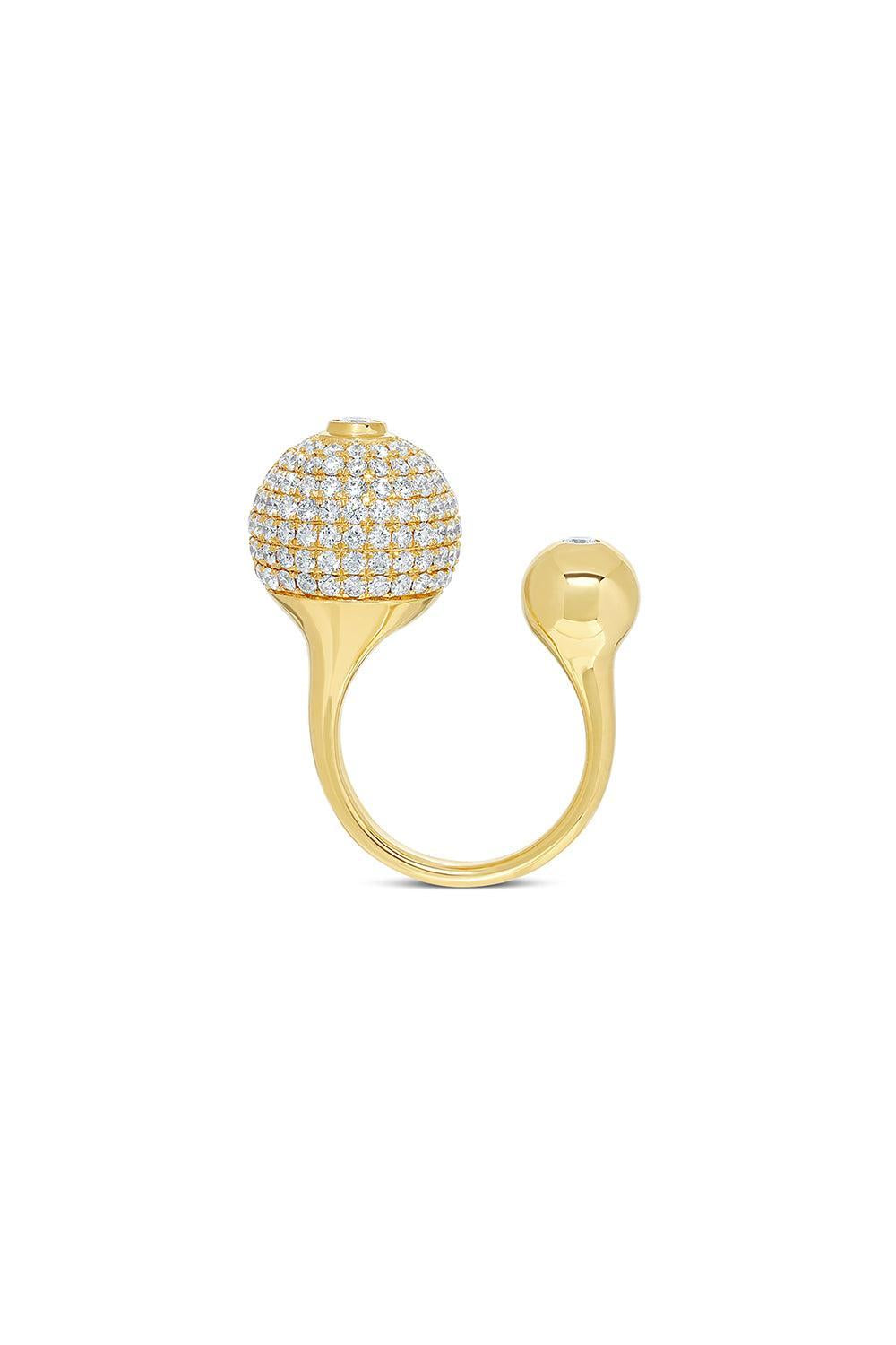 Nemara Grand Pave Diamond Ring-YELLOW GOLD-5.5-JEWELRYFINE JEWELRING-STATE PROPERTY