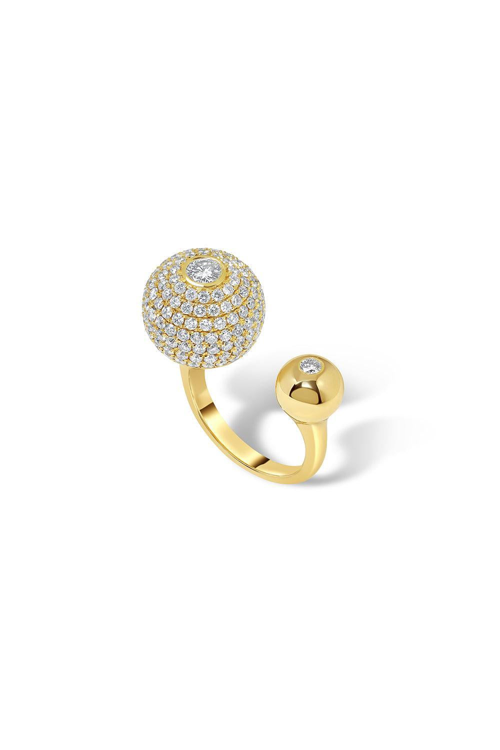 Nemara Grand Pave Diamond Ring-YELLOW GOLD-5.5-JEWELRYFINE JEWELRING-STATE PROPERTY