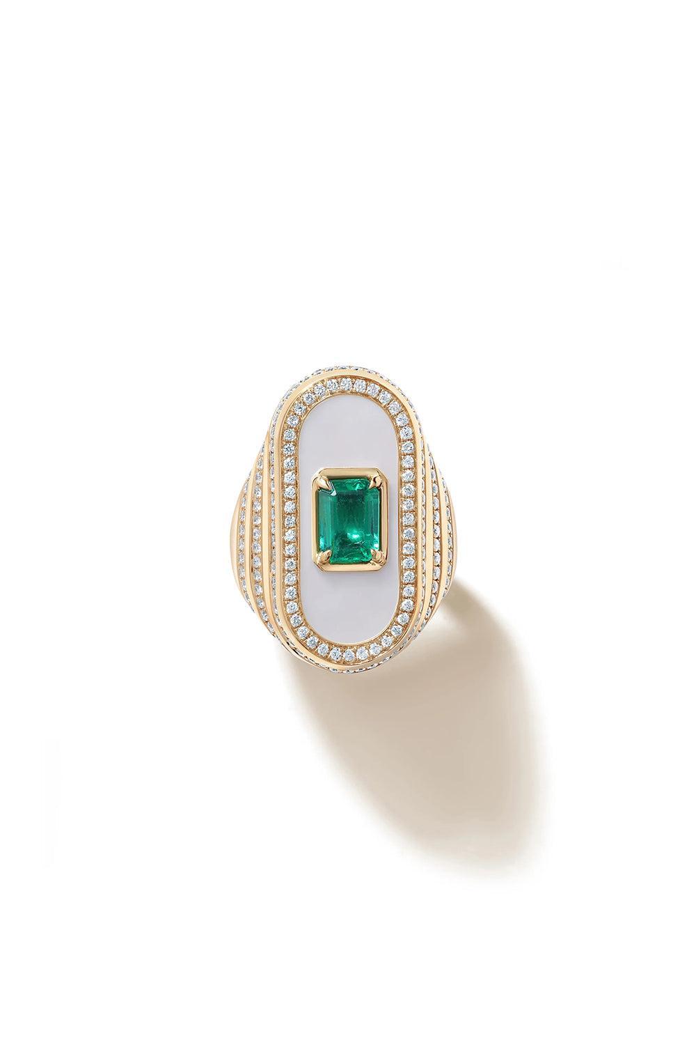 Battuta Snowdrop Ring-YELLOW GOLD-6.5-JEWELRYFINE JEWELRING-STATE PROPERTY
