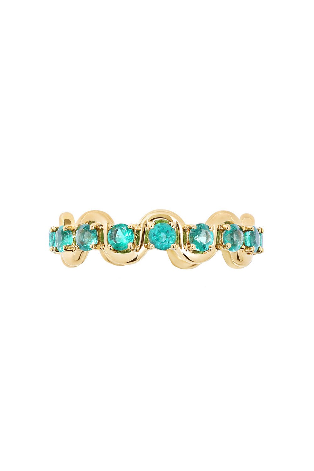 STATE PROPERTY-Edessa Emerald Eternity Ring-YELLOW GOLD