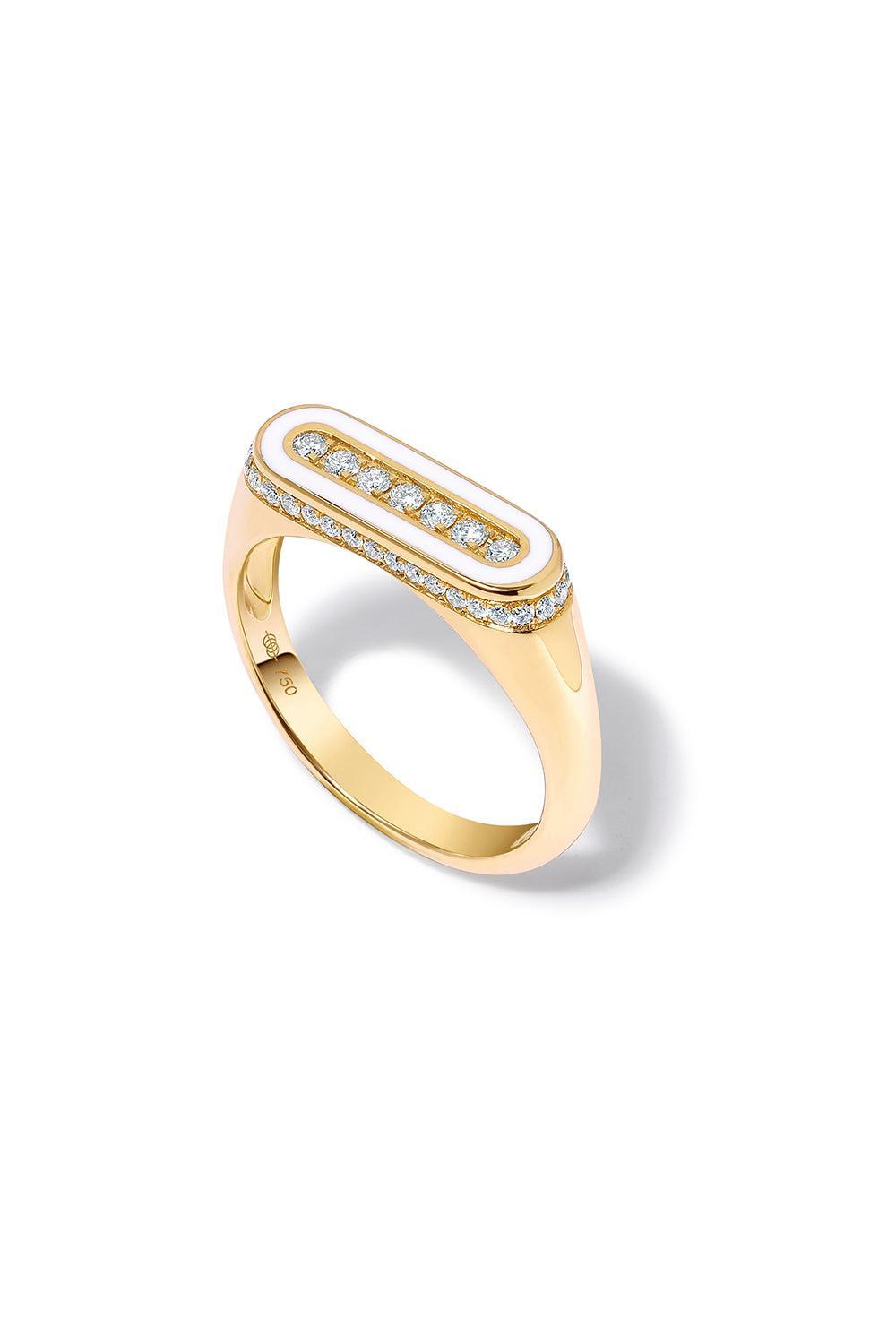 White Hedin Bone Ring-YELLOW GOLD-6.5-JEWELRYFINE JEWELRING-STATE PROPERTY