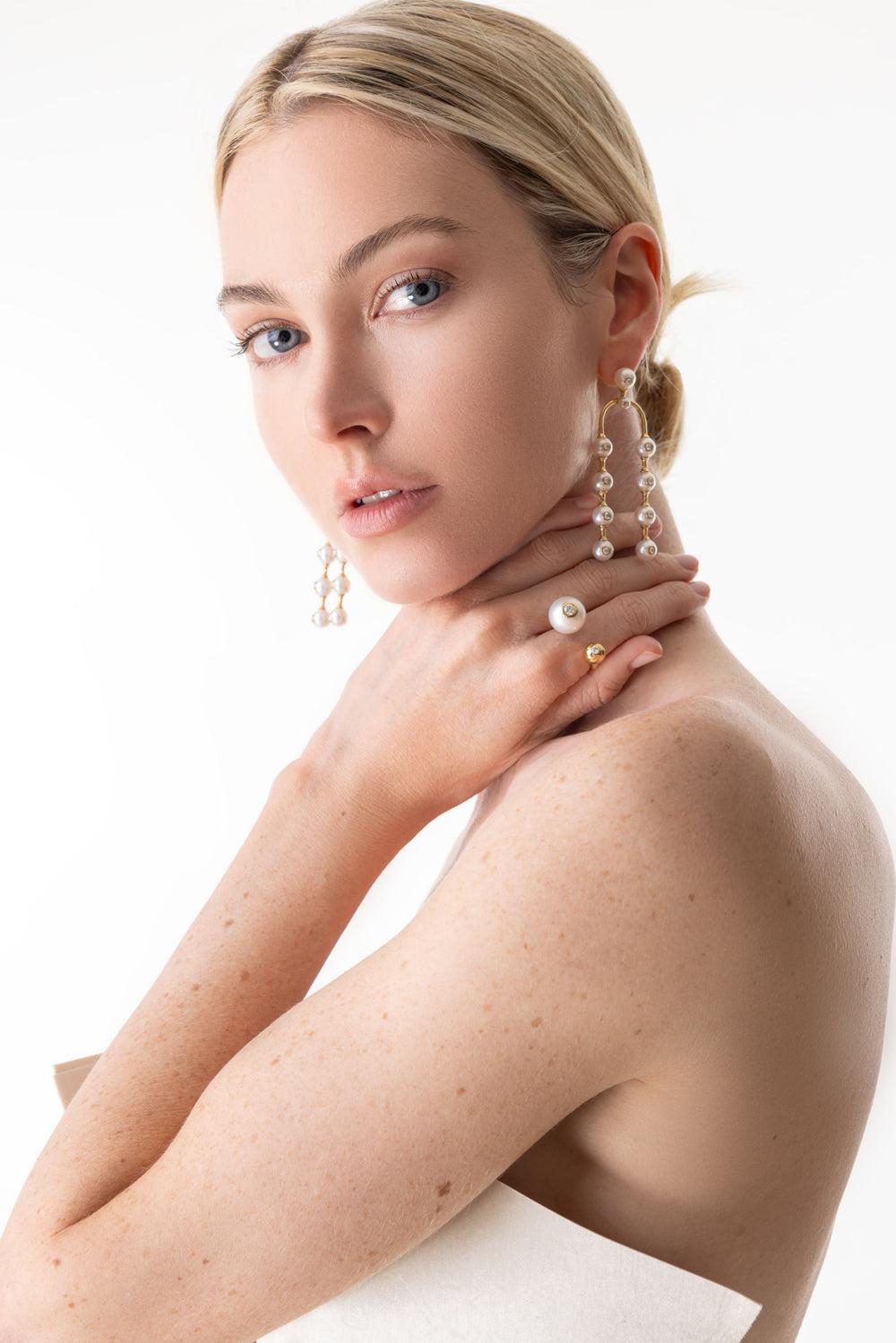 Grand Nemara Pearl Ring-YELLOW GOLD-7-JEWELRYFINE JEWELRING-STATE PROPERTY