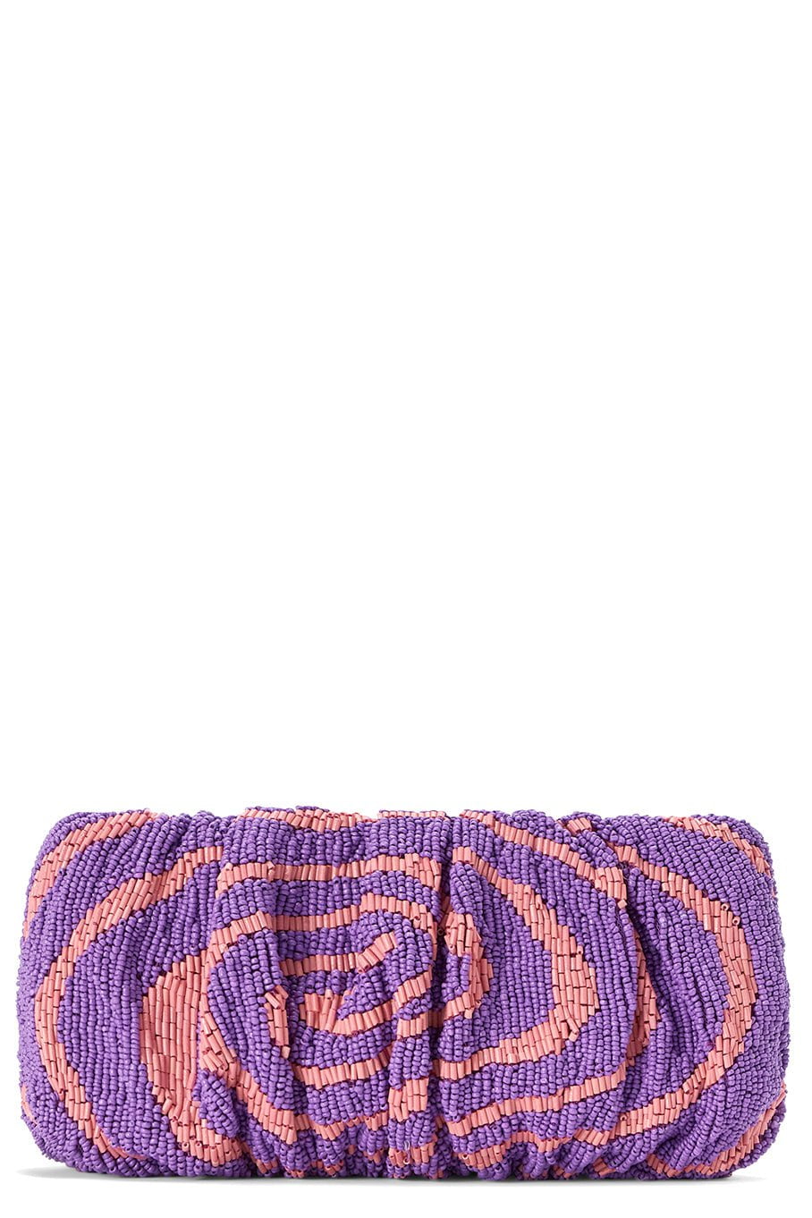 STAUD-Beaded Bean Convertible Bag-AMETHYST ACID SWIRL