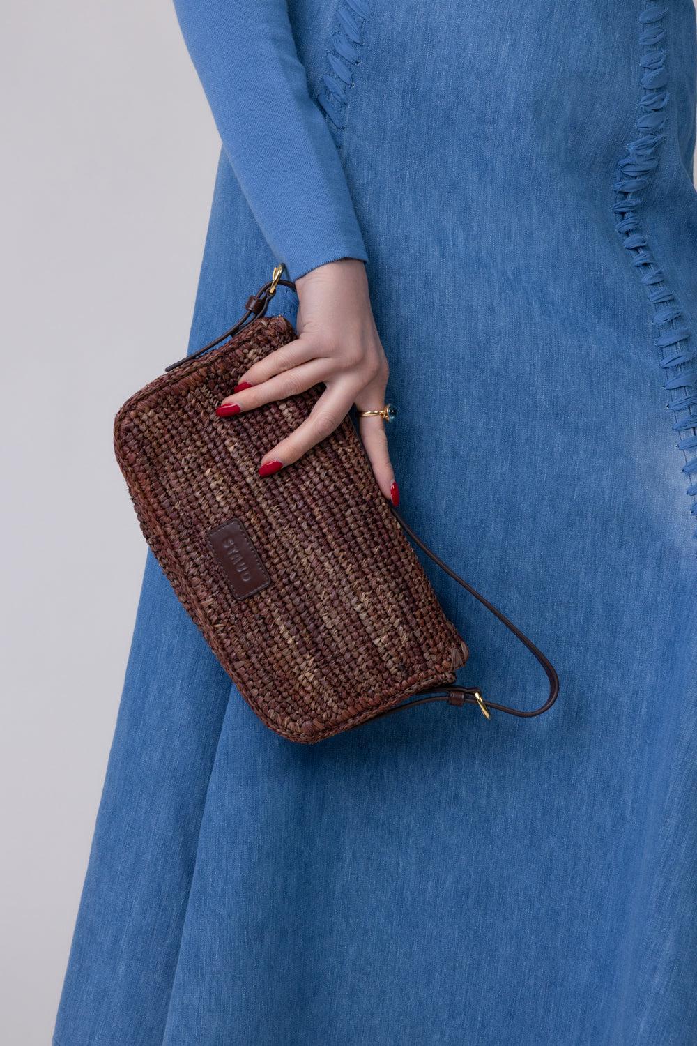 HARLOW SHOULDER BAG - MAHOGANY-MAHOGANY-O/S-HANDBAGSHOULDER-STAUD