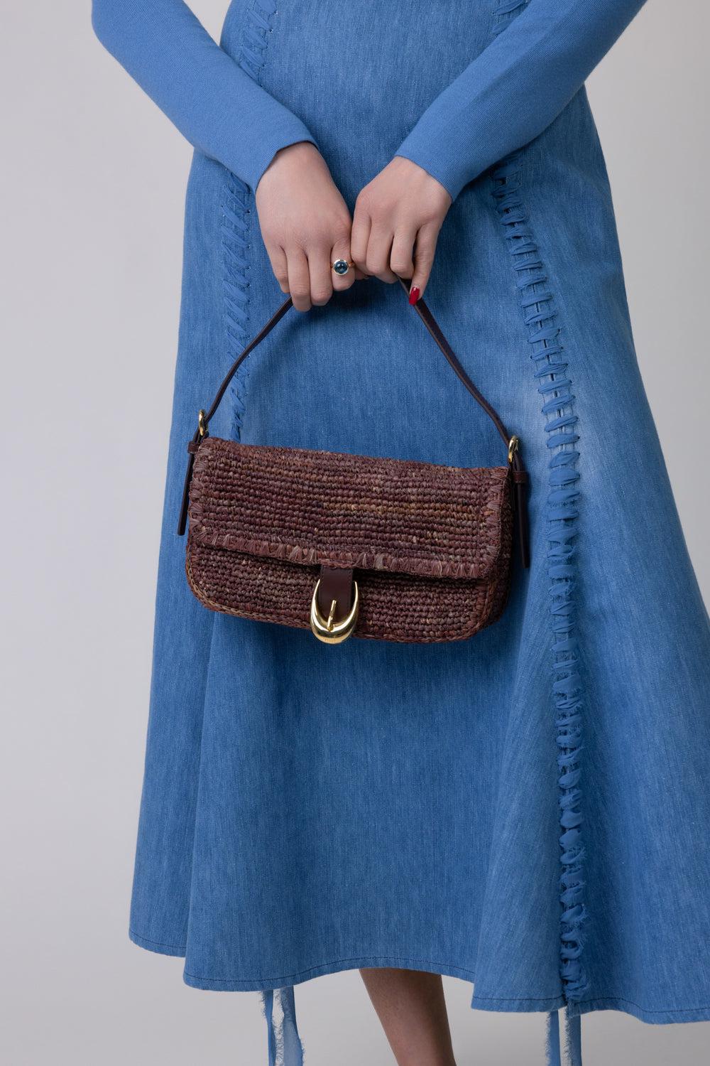 HARLOW SHOULDER BAG - MAHOGANY-MAHOGANY-O/S-HANDBAGSHOULDER-STAUD