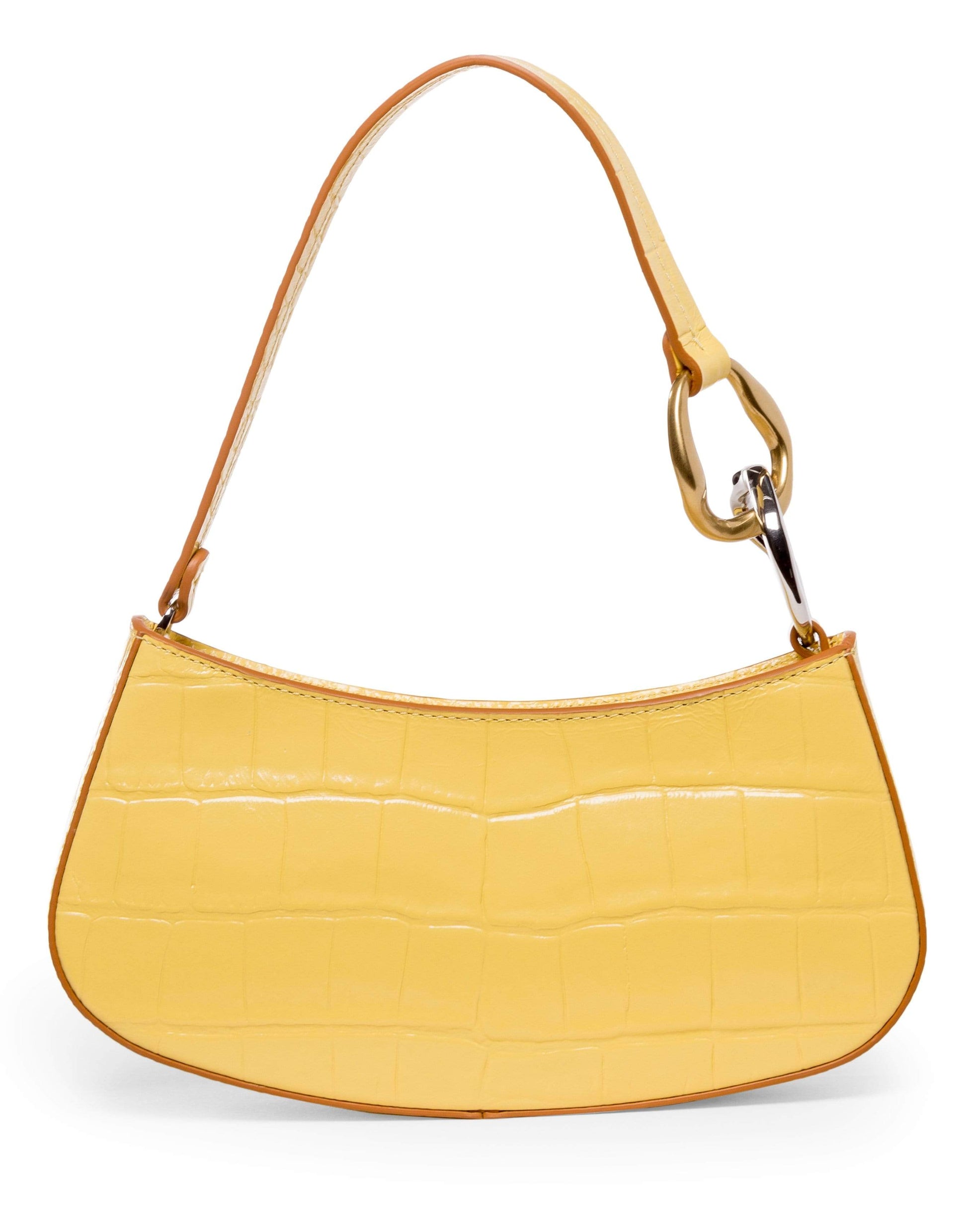 STAUD-Wallflower Croc Embossed Ollie Bag-FLOWER