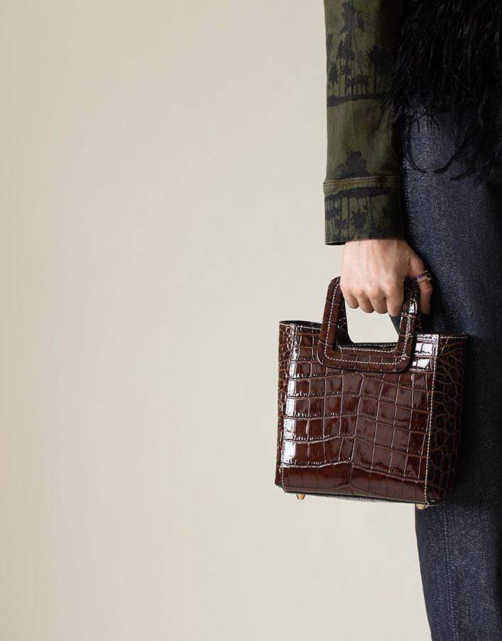 STAUD-Mocha Mini Shirley Bag-MOCHA