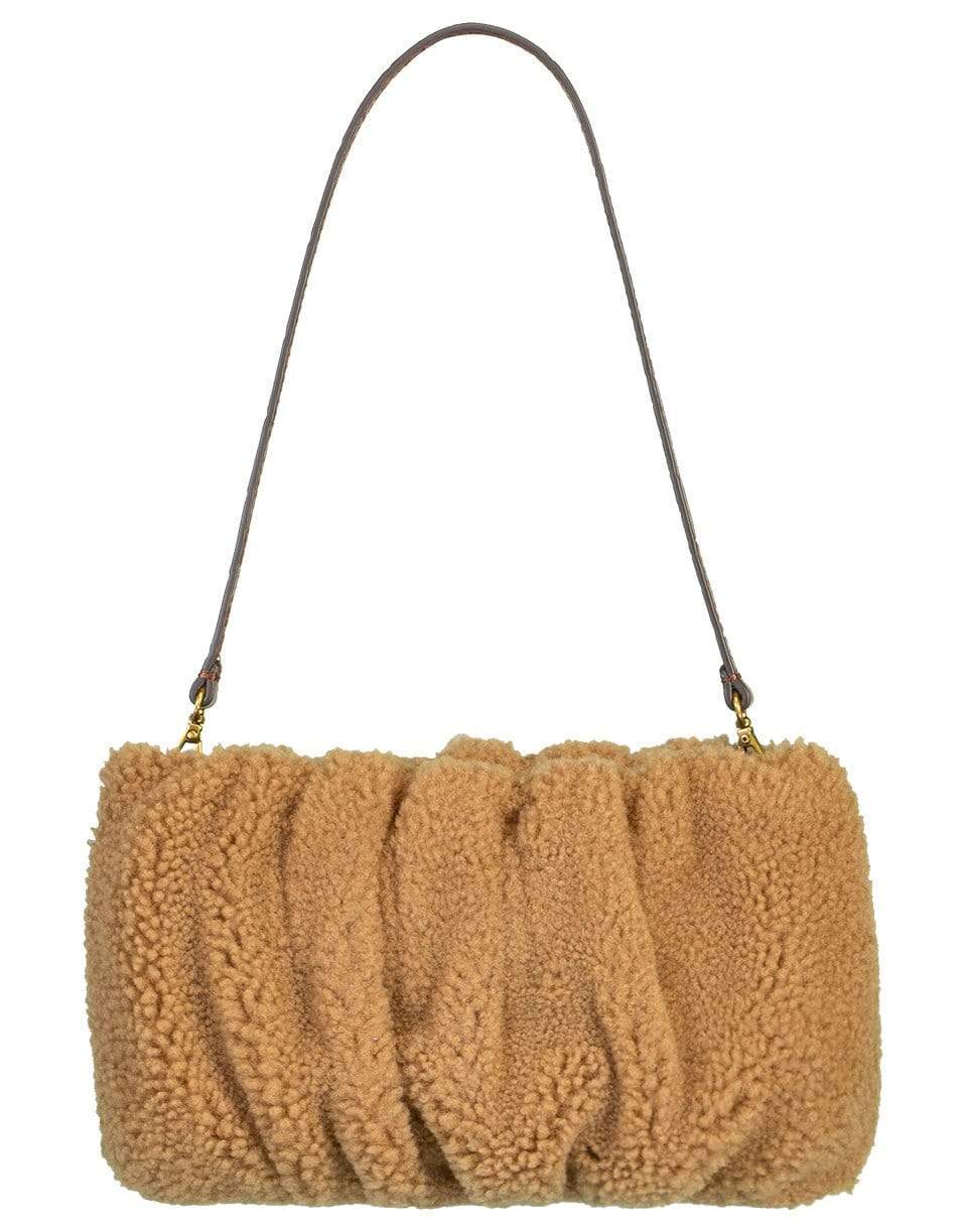 STAUD-Bean Shearling Bag Natural-NATURAL