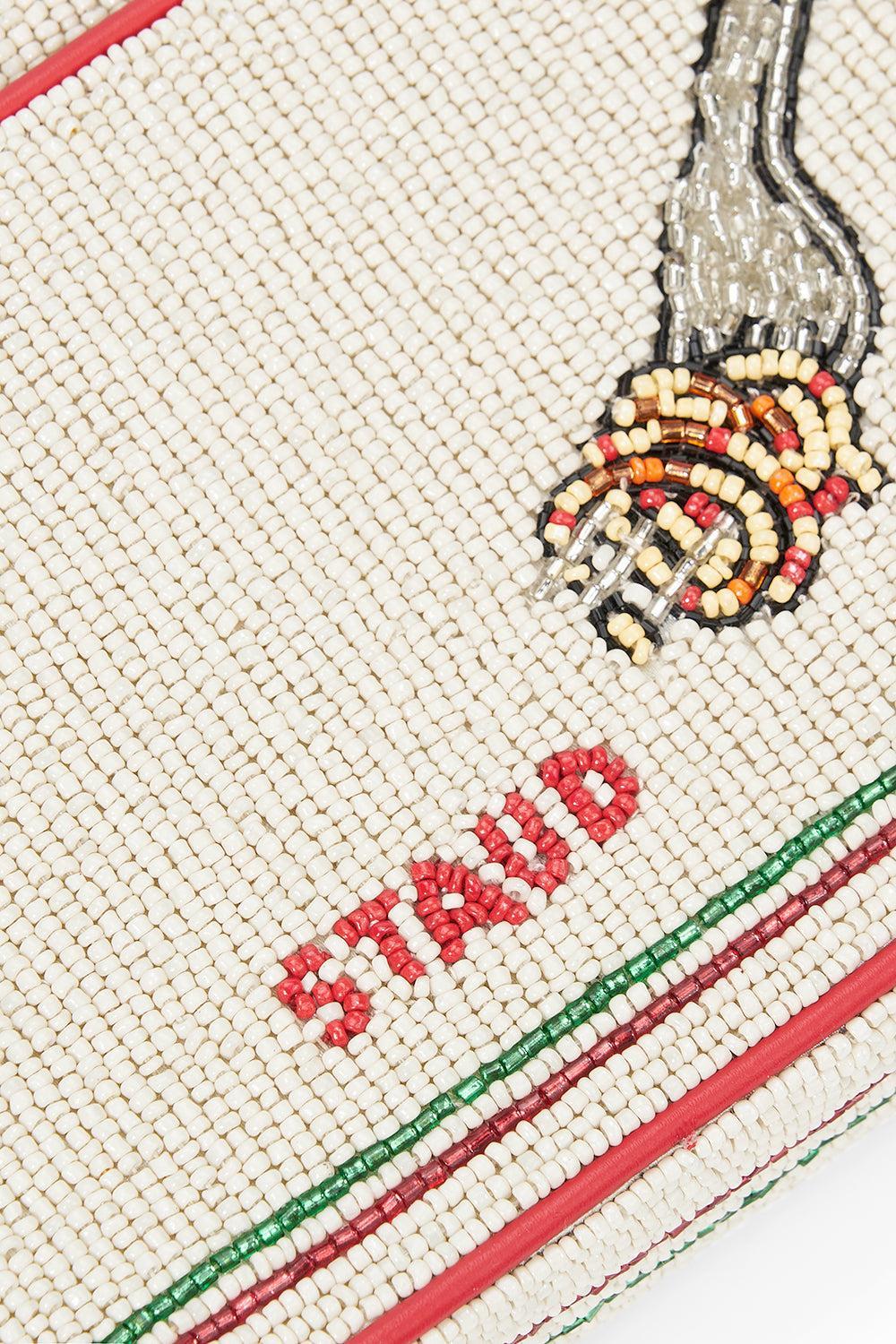 Tommy Beaded Bag - Tomato-TOMATO-HANDBAGTOP HANDLE-STAUD